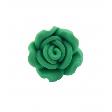 Rose aus Fimo, 12mm, grün
